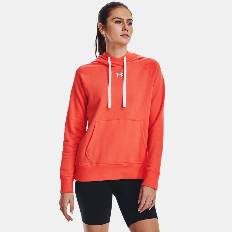 Women's Under Armour Rival Fleece HB Hoodie After Burn / White S