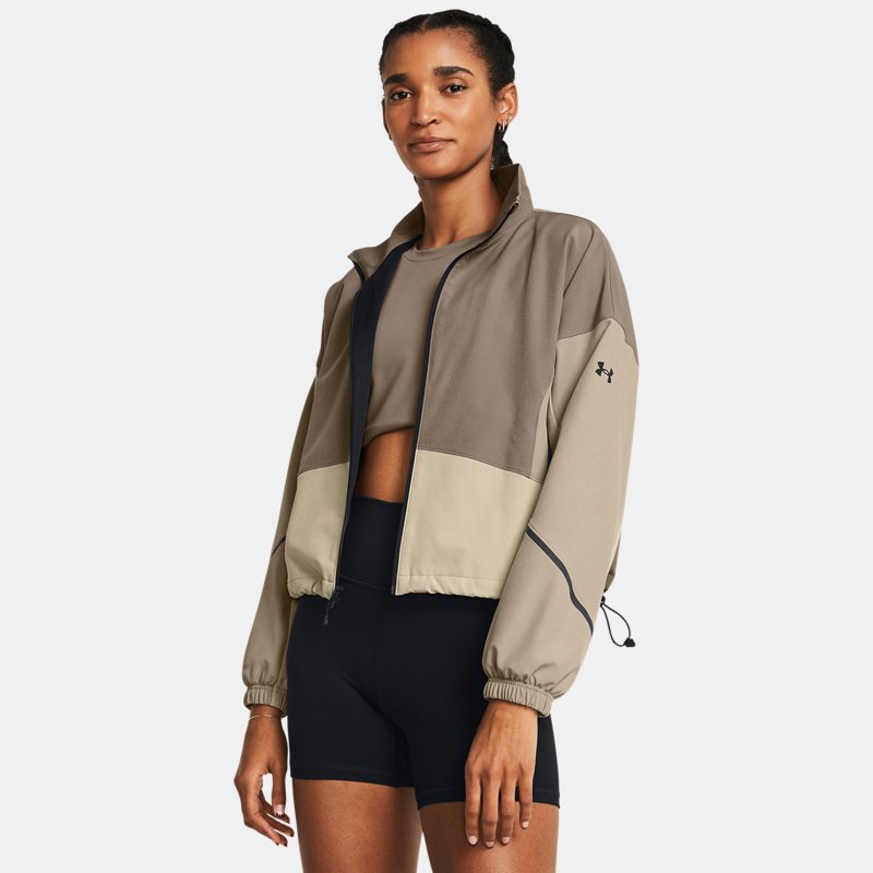 Women's Under Armour Unstoppable Jacket Taupe Dusk / Black M