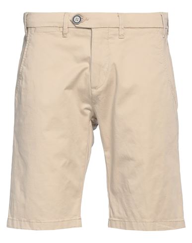 Yes Zee By Essenza Man Shorts & Bermuda Shorts Beige Size 38 Cotton, Elastane
