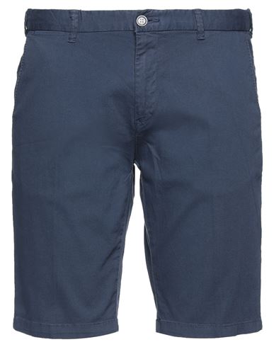 Yes Zee By Essenza Man Shorts & Bermuda Shorts Midnight blue Size 28 Cotton, Elastane