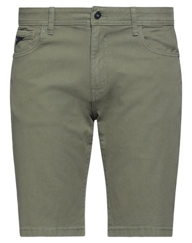 Yes Zee By Essenza Man Shorts & Bermuda Shorts Military green Size 28 Cotton, Polyester, Elastane