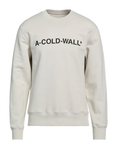 A-cold-wall* Man Sweatshirt Beige Size L Cotton, Elastane