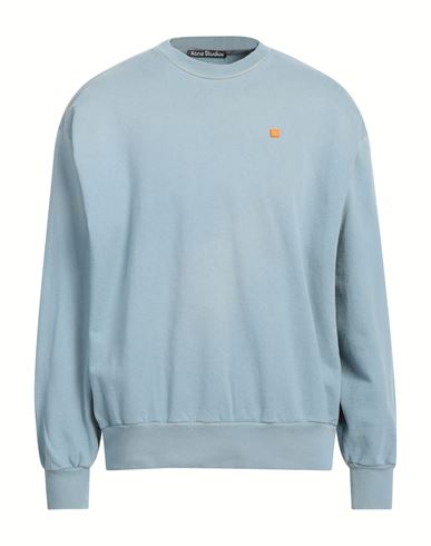 Acne Studios Man Sweatshirt Pastel blue Size XL Cotton