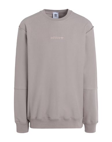 Adidas Originals Loopback Crew Man Sweatshirt Dove grey Size S Cotton