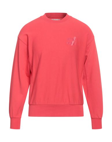 Afterlabel Man Sweatshirt Coral Size XS Cotton