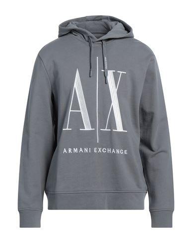Armani Exchange Man Sweatshirt Lead Size XS Cotton, Elastane
