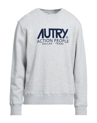 Autry Man Sweatshirt Light grey Size XL Cotton