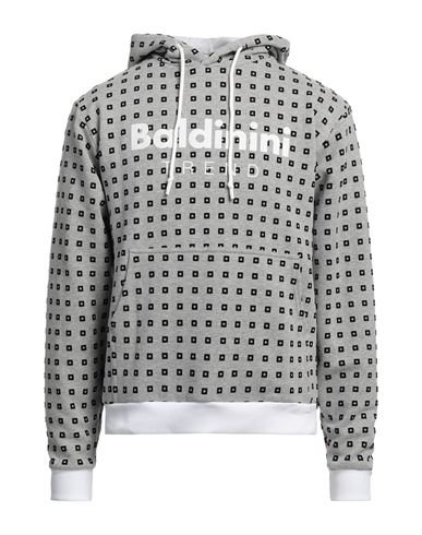 Baldinini Man Sweatshirt Light grey Size XXL Cotton