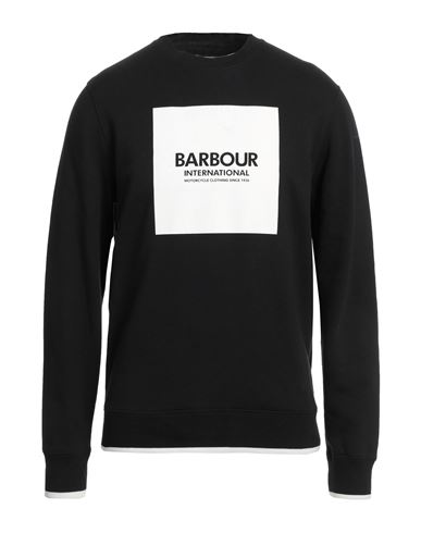 Barbour Man Sweatshirt Black Size S Cotton, Polyester