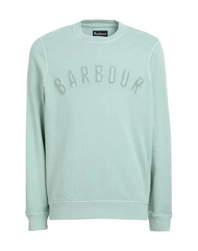 Barbour Man Sweatshirt Light green Size S Cotton