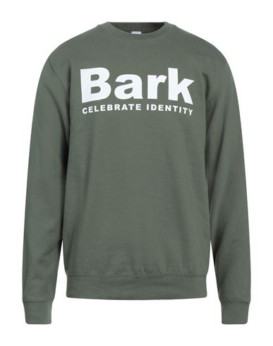 Bark Man Sweatshirt Military green Size L Cotton, Polyester