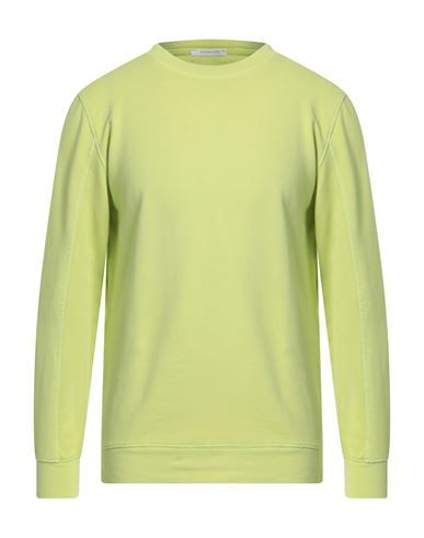 Bellwood Man Sweatshirt Acid green Size 40 Cotton, Elastane
