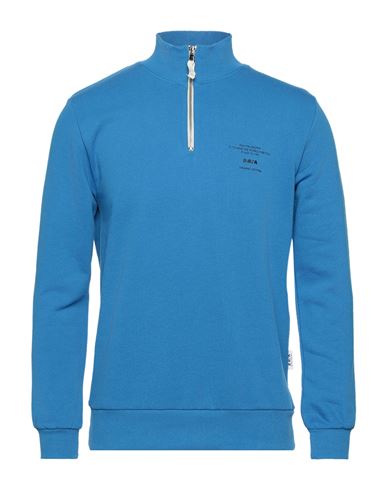 Berna Man Sweatshirt Azure Size S Organic cotton