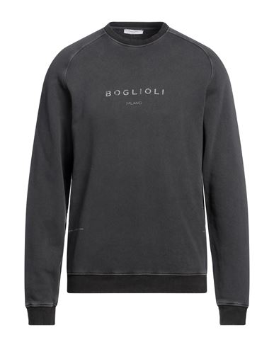 Boglioli Man Sweatshirt Lead Size M Cotton
