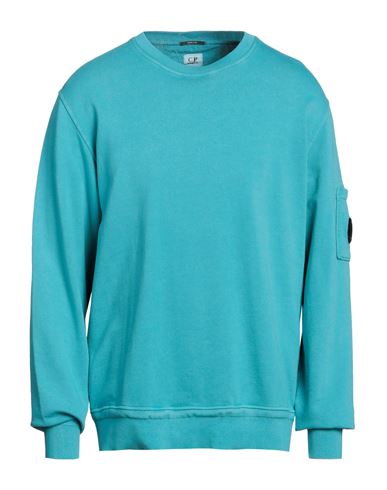 C. p. Company Man Sweatshirt Turquoise Size XL Cotton
