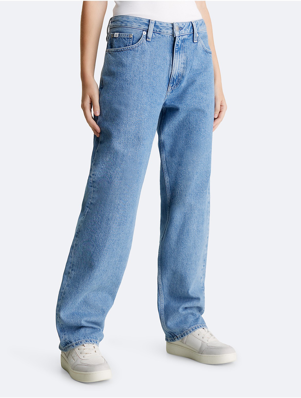 Calvin Klein Women's 90s Straight Fit Jeans - Blue - 27