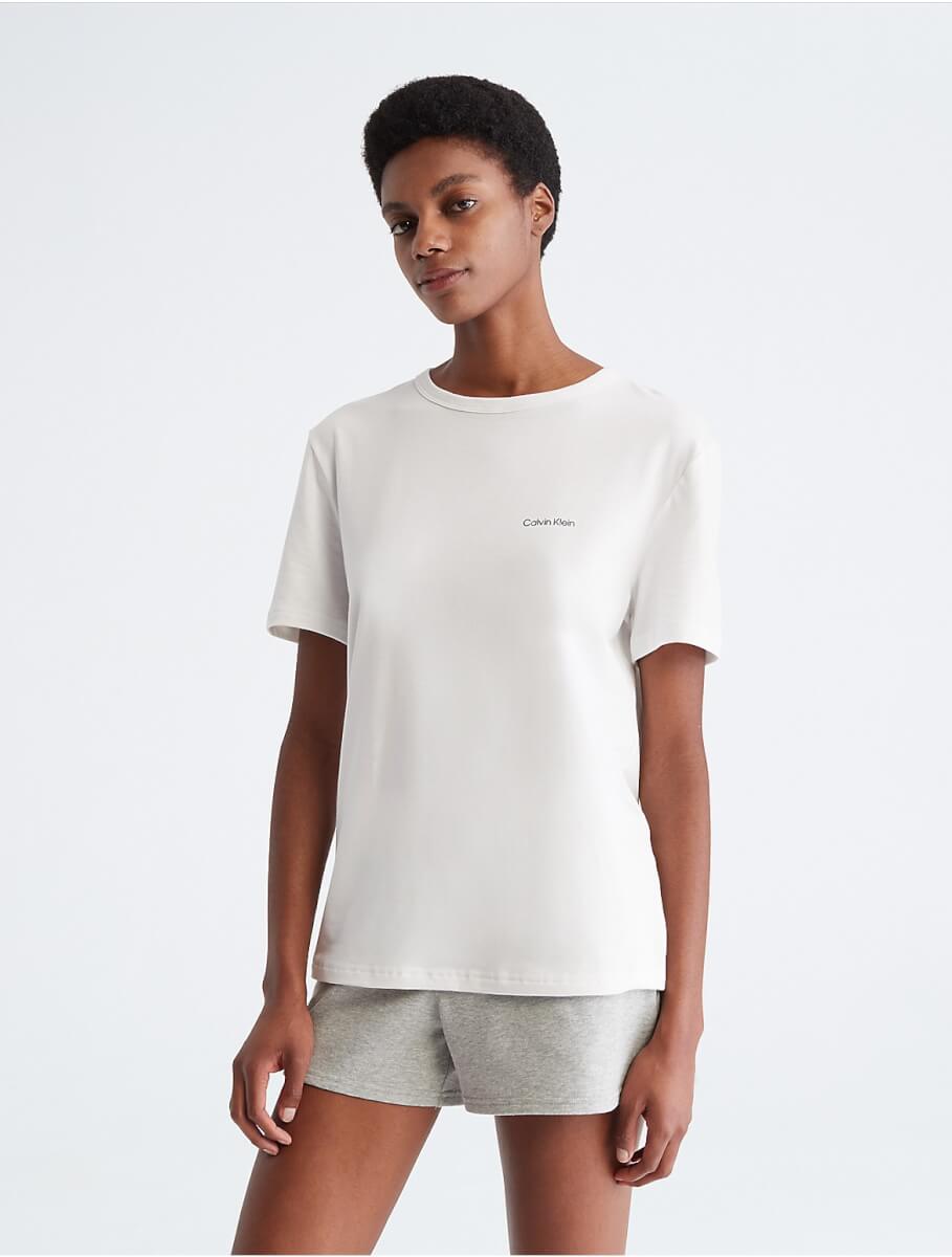 Calvin Klein Women's Modern Cotton Lounge Crewneck T-Shirt - White - XS
