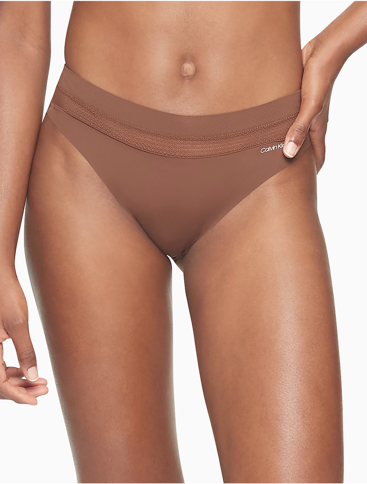 Calvin Klein Women's Perfectly Fit Flex Bikini - Brown - S