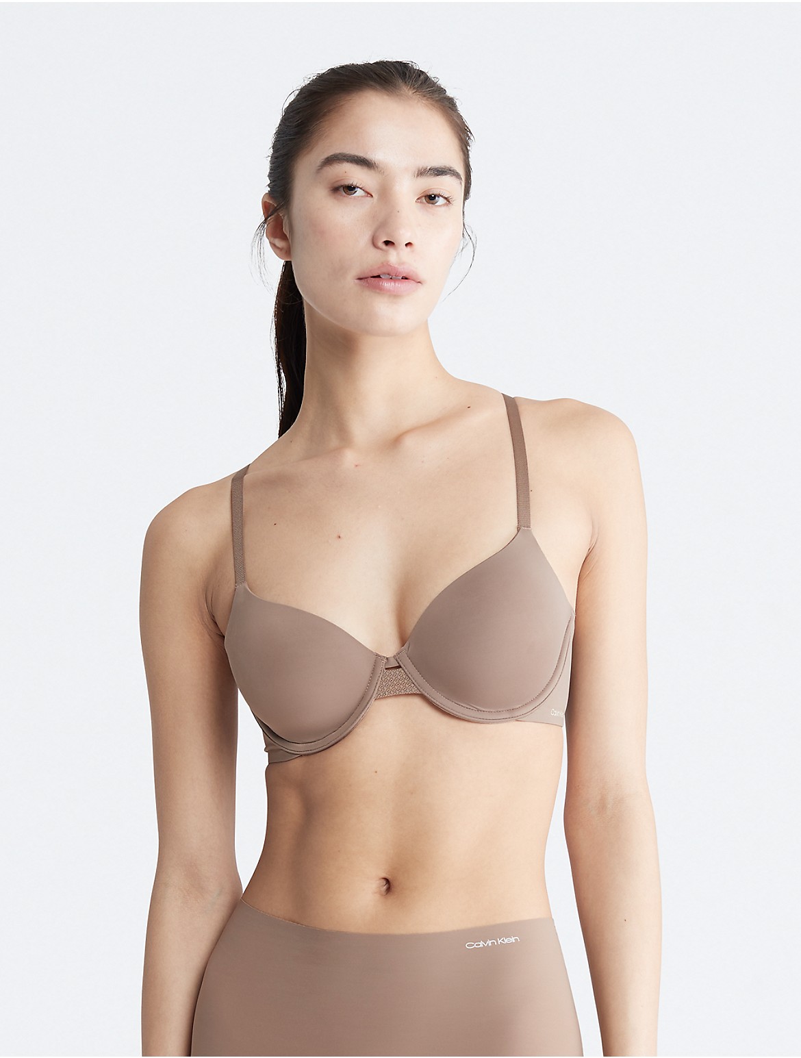 Calvin Klein Women's Perfectly Fit Flex Lightly Lined Bra - Brown - 36A