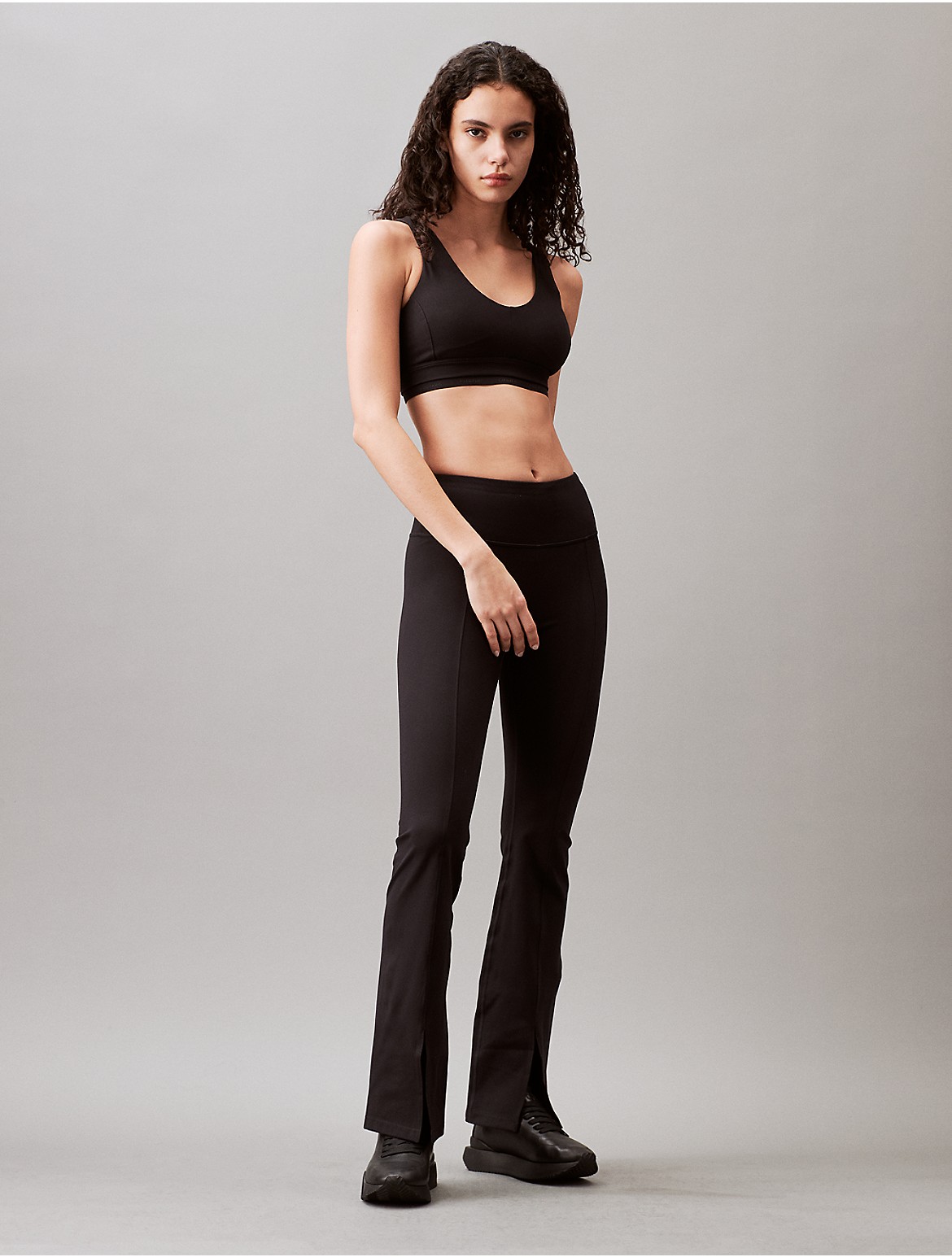 Calvin Klein Women's Performance Embrace High Waist Flared Pants - Black - XL
