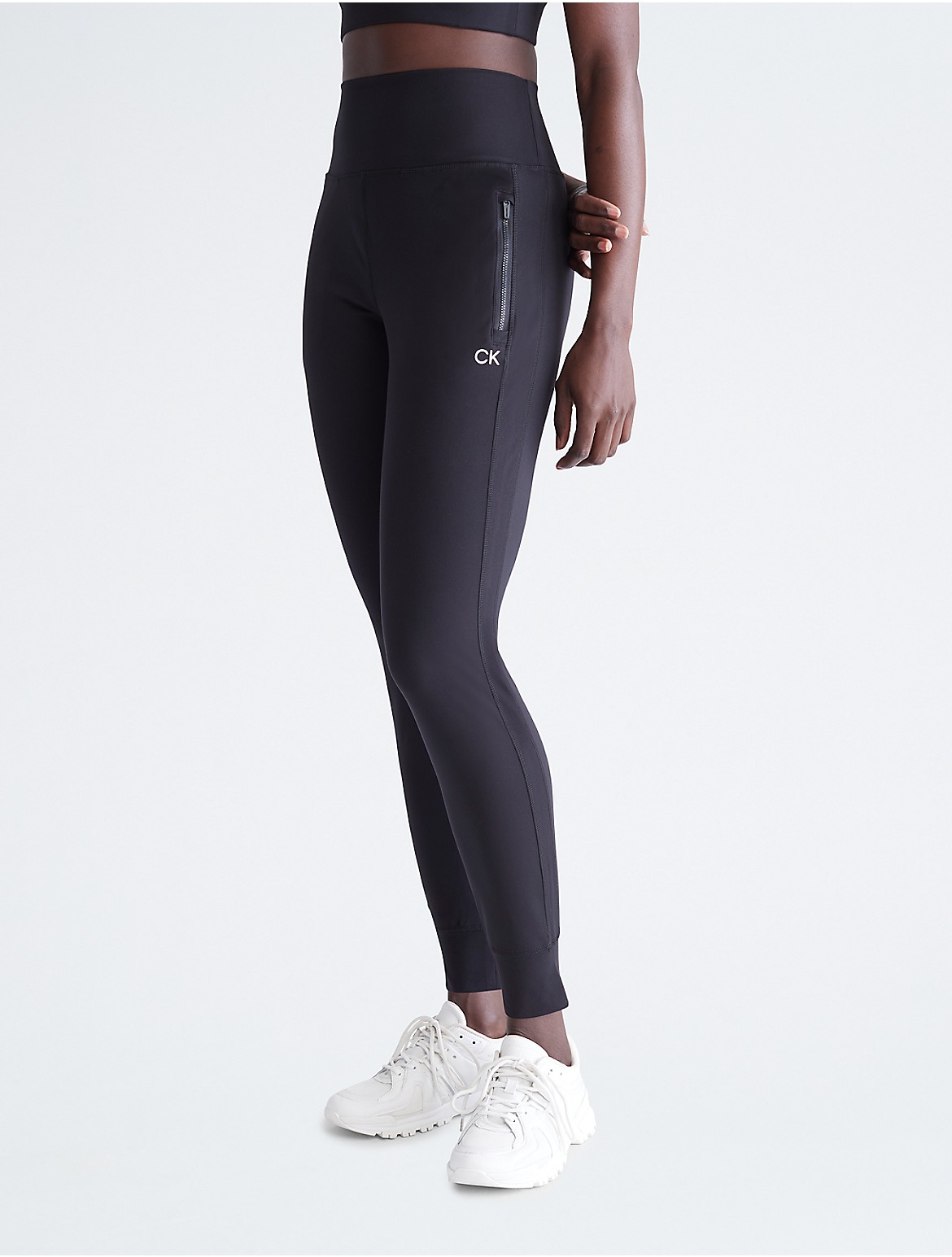 Calvin Klein Women's Performance Embrace High Waist Joggers - Black - M