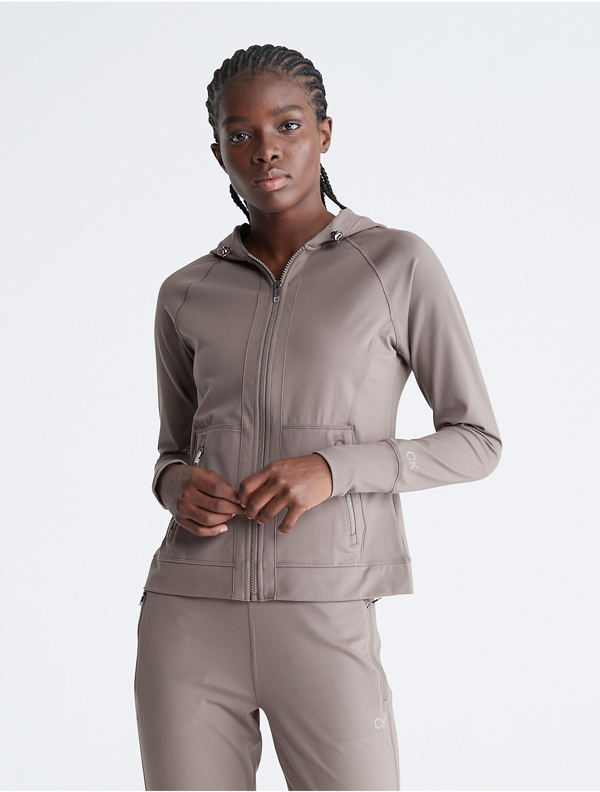 Calvin Klein Women's Performance Embrace Raglan Sleeve Jacket - Neutral - XS