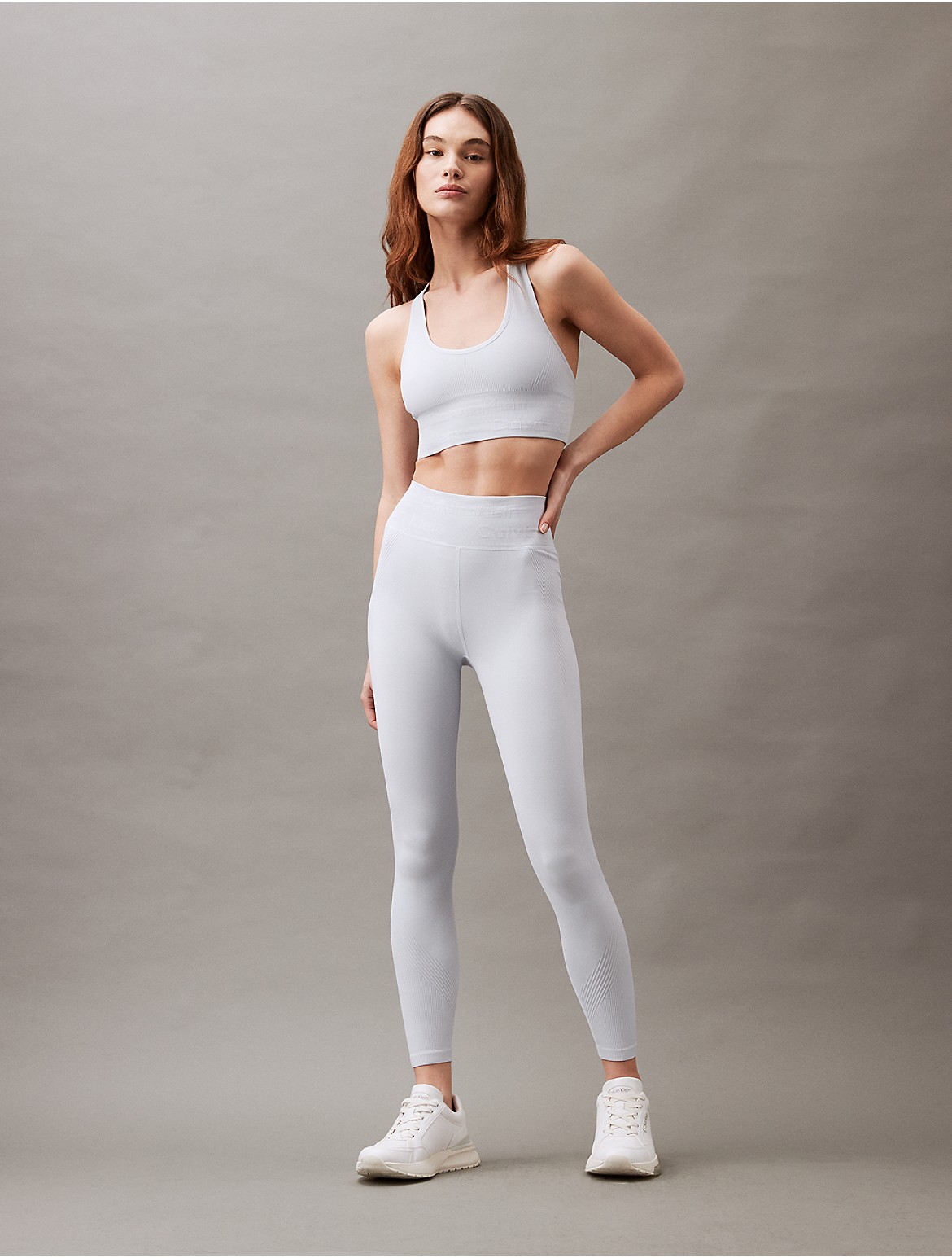 Calvin Klein Women's Performance Seamless 7/8 Leggings - White - XL