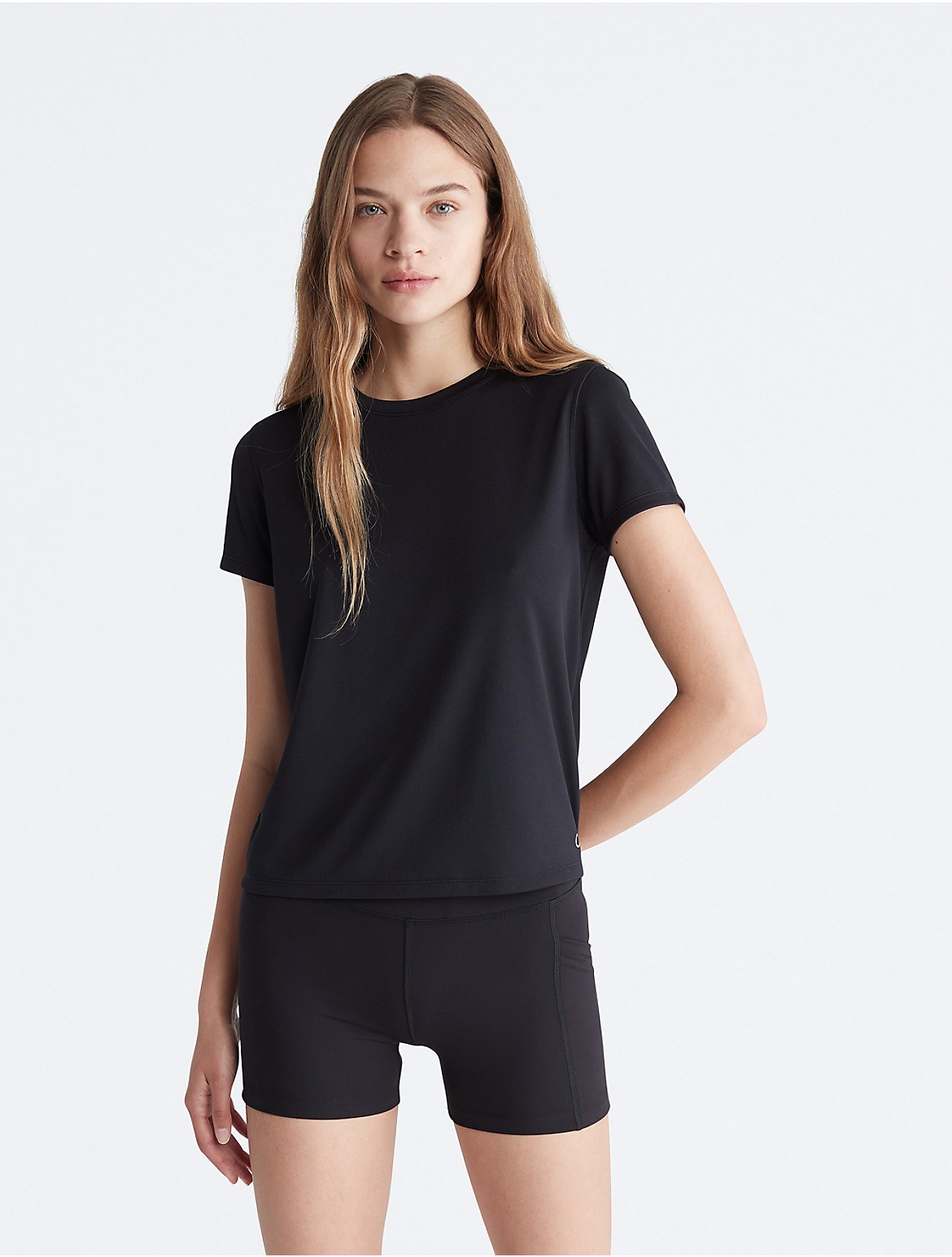 Calvin Klein Women's Performance Tech Pique T-Shirt - Black - L