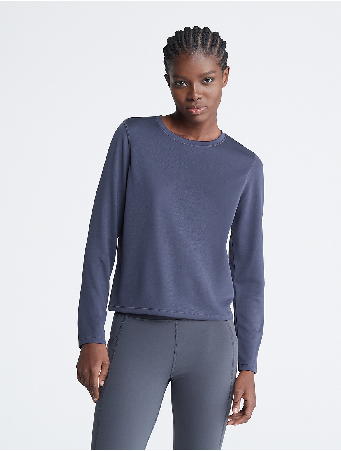 Calvin Klein Women's Performance Tech Pique T-Shirt - Blue - L