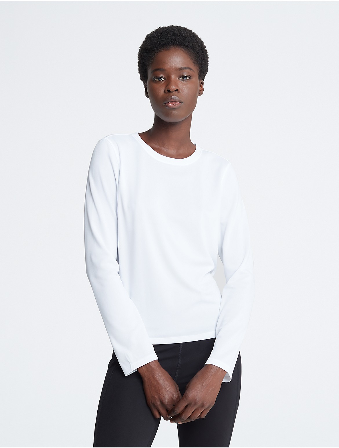Calvin Klein Women's Performance Tech Pique T-Shirt - White - XL
