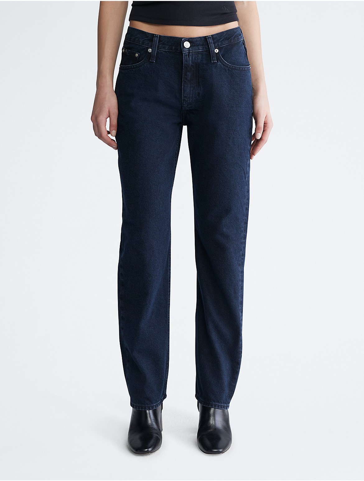 Calvin Klein Women's Straight Fit Jeans - Blue - 26