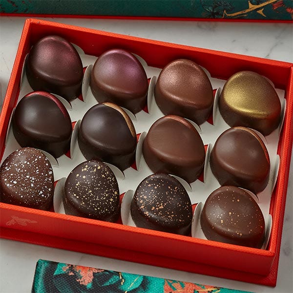 Chocolate Caramels Selection Box, 108g, Fortnum & Mason