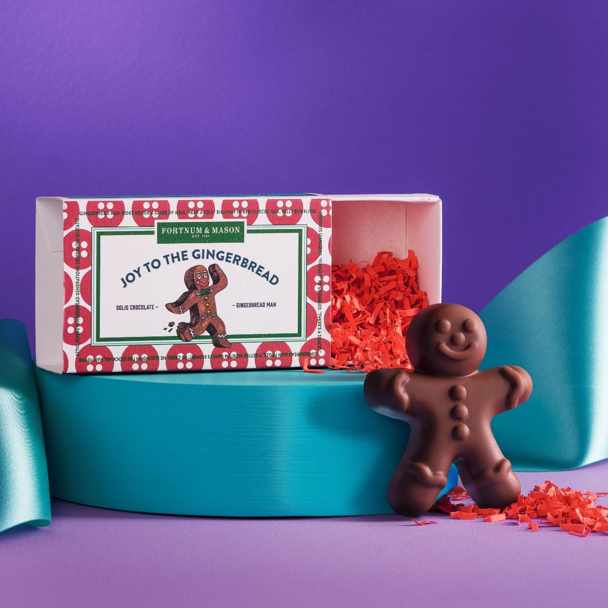 Chocolate Gingerbread Man Matchbox, 32g, Fortnum & Mason