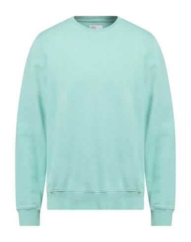 Colorful Standard Man Sweatshirt Turquoise Size S Organic cotton