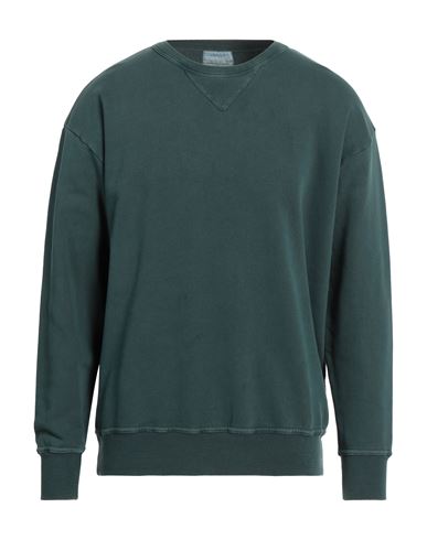 Crossley Man Sweatshirt Dark green Size XL Recycled cotton, Organic cotton