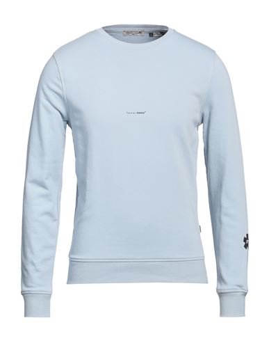 Daniele Alessandrini Homme Man Sweatshirt Light blue Size XXL Cotton, Polyester
