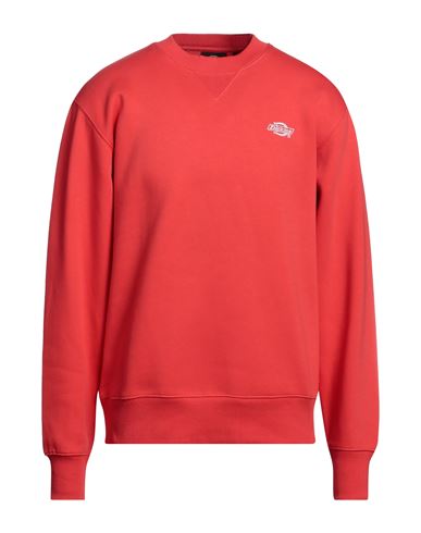 Dickies Man Sweatshirt Red Size M Cotton, Polyester, Elastane