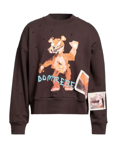 Domrebel Man Sweatshirt Brown Size XXL Cotton