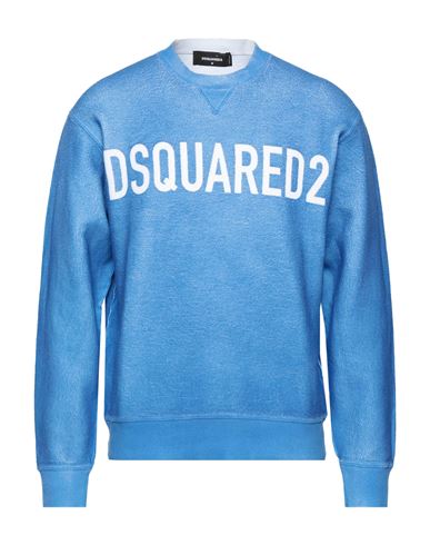 Dsquared2 Man Sweatshirt Azure Size XS Cotton, Elastane