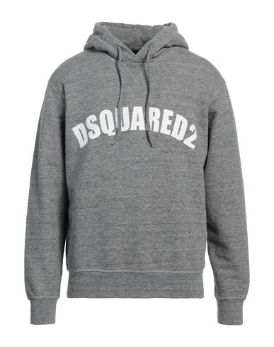 Dsquared2 Man Sweatshirt Grey Size XXL Cotton, Elastane