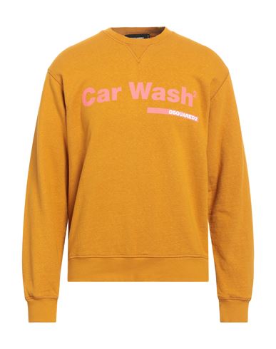 Dsquared2 Man Sweatshirt Mustard Size M Cotton