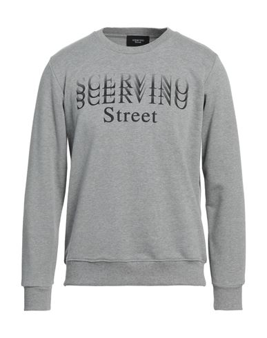 Ermanno Scervino Man Sweatshirt Grey Size S Cotton
