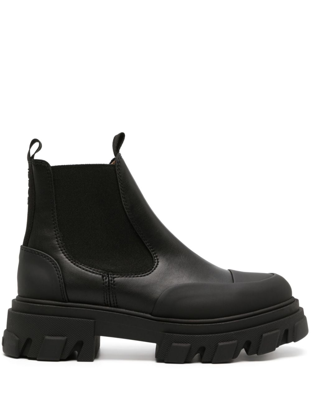 GANNI leather Chelsea boots - Black