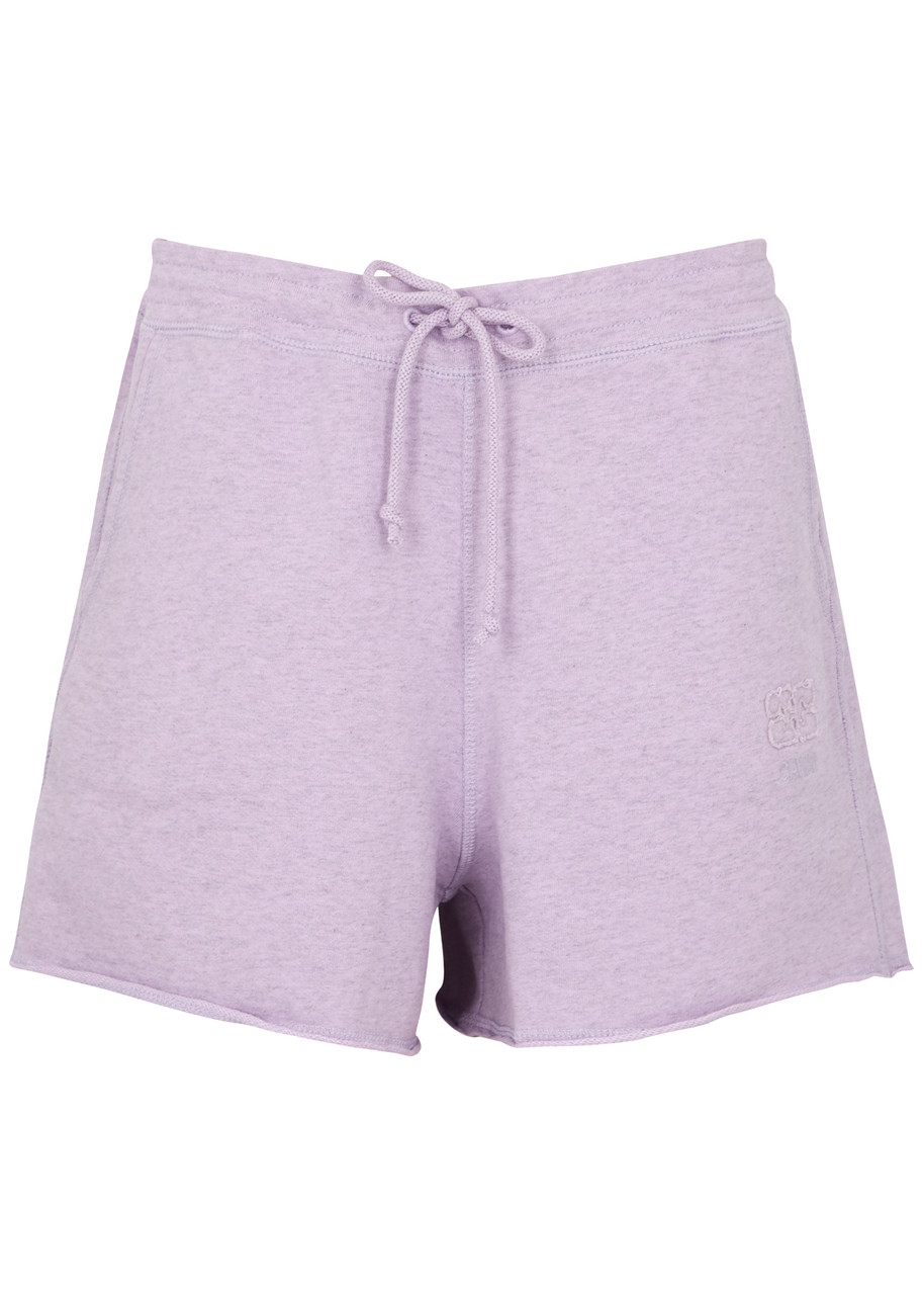 Ganni Isoli Cotton Shorts - Lilac - S