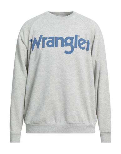 Gant X Wrangler Man Sweatshirt Light grey Size XL Polyester, Cotton