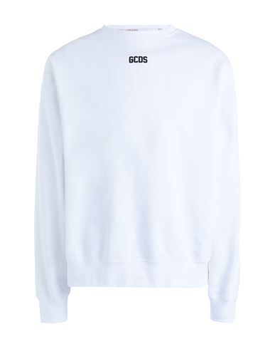 Gcds Man Sweatshirt White Size S Cotton