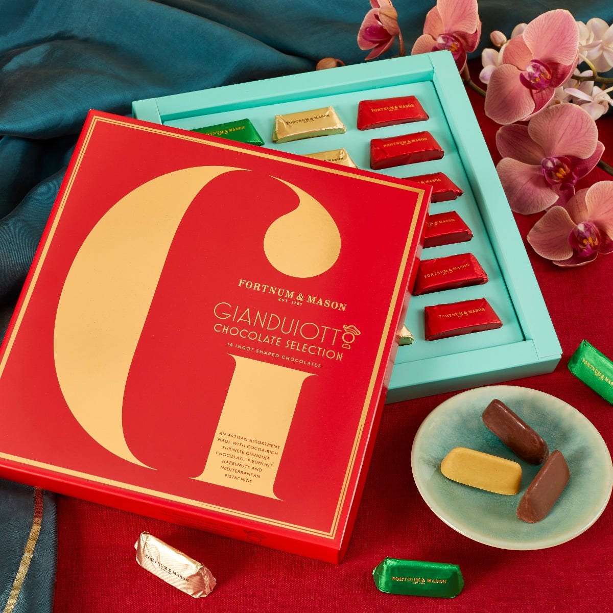 Gianduja Chocolate Selection Box, 180g, Fortnum & Mason