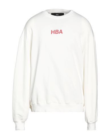 Hba Hood By Air Man Sweatshirt White Size XL Cotton, Elastane