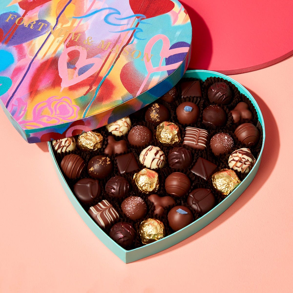 Heart Chocolate Selection Box, 550g, Fortnum & Mason