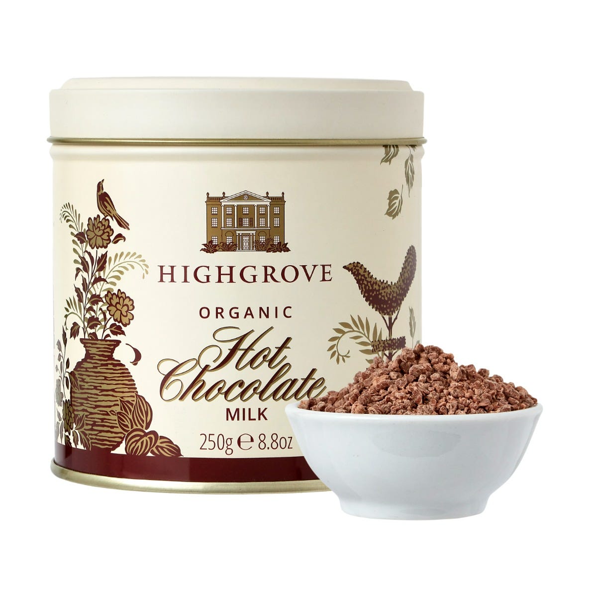 Highgrove Organic Milk Hot Chocolate, 250g, Fortnum & Mason
